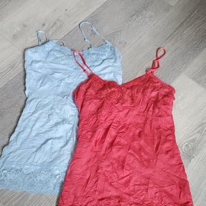 Maurices Crinkle Lace Camis (2)